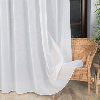 Firanka fantazyjna etamina, wysokość 300cm, kolor 001 biały