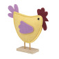 Filcowa Figurka Kury w Kolorze Żółtym 18x18x5 cm EAN: 5904252385463