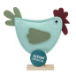 Figurka filcowa kurka miętowa 18x18x5 cm - EAN: 5904252385494