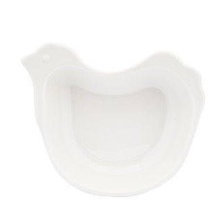 Naczynie kurka 14x11x3 cm porcelana kremowa