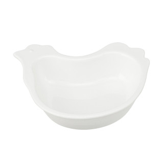 Naczynie kurka 14x11x3 cm porcelana kremowa