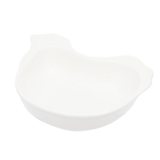 Naczynie kurka 14x11x3 cm porcelana kremowa