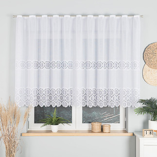 Firanka żakardowa 130cm biała 001, EAN: 5907693262874