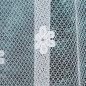 Firanka żakardowa ze wzorem pasowym, wysokość 130cm, kolor 001 biały