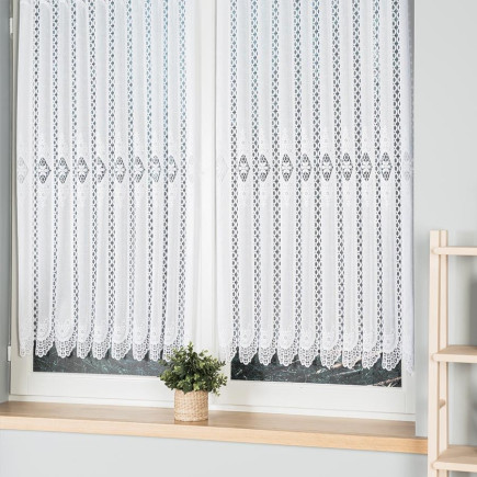 Firanka żakardowa panelowa 130cm biały 001 EAN: 5907693217751