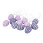 Zestaw 12 Zawieszek Jajko Fioletowy Mix 2,5x2,5x3,5 cm EAN: 5904252385616