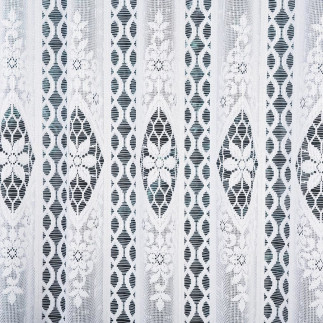 Firanka żakardowa panelowa, wysokość 120cm, kolor 001 biały