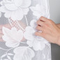 Firanka żakardowa 120cm wzór po całości kolor 001 biały EAN: 2010000389126