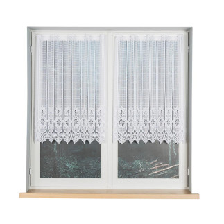 Firanka żakardowa panelowa, wysokość 100cm, kolor 001 biały
