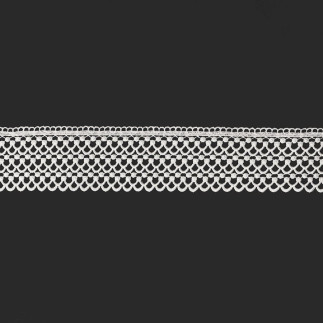 Koronka gipiurowa, wysokość 8cm, kolor 012 kremowy