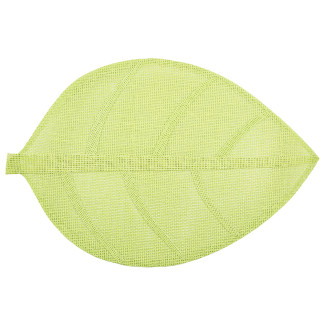 Mata naturalna liść 33x48 cm zielona