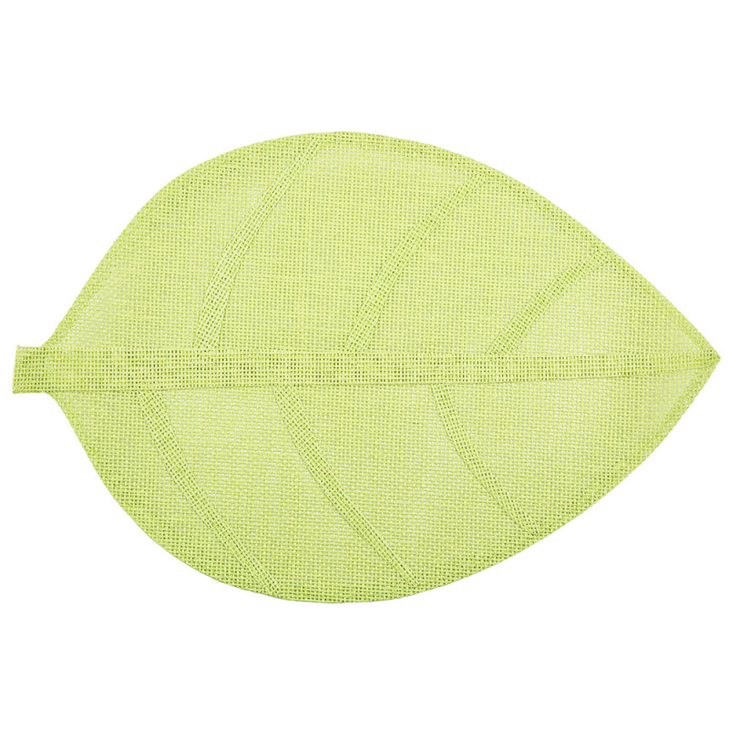 Mata naturalna liść zielona 33x48 cm EAN: 5904252387375