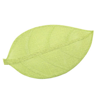 Mata naturalna liść 33x48 cm zielona