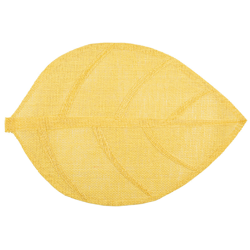 Mata naturalna liść żółta 33x48 cm EAN: 5904252387436