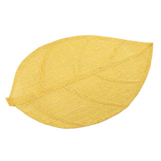 Mata naturalna liść żółta 33x48 cm EAN: 5904252387436