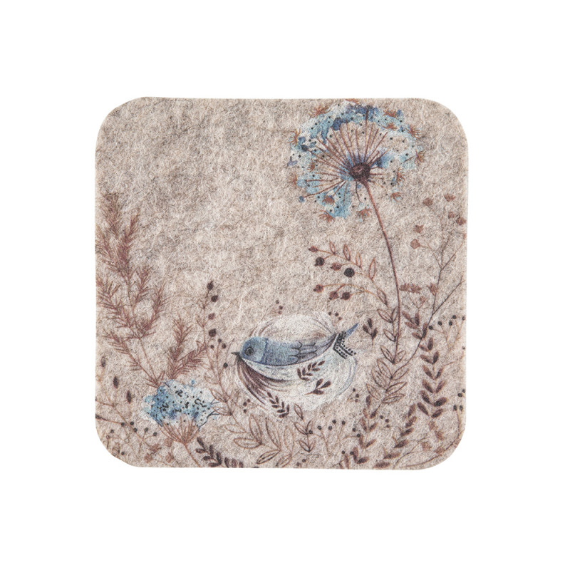 Podkładki filcowe kwadratowe Serenity 10x10 cm Kpl. 4 szt. EAN: 5904252384930 Podkładki filcowe kwadratowe Serenity 10x10 cm Kpl. 4 szt. EAN: 5904252384930