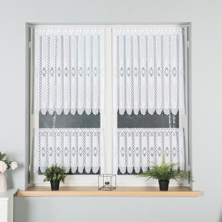 Zazdrostka żakardowa panelowa 80cm biały EAN: 5907693217706