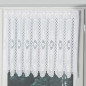 Zazdrostka żakardowa panelowa, wysokość 60cm, kolor 001 biały