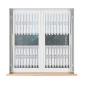 Zazdrostka żakardowa panelowa, wysokość 60cm, kolor 001 biały