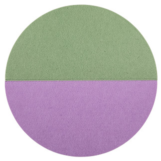 Mata filcowa okrągła dwukolorowa śr. 38 cm fioletowo - zielona