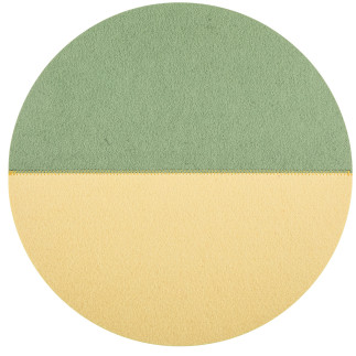 Mata filcowa okrągła dwukolorowa śr. 38 cm zielono - żółta
