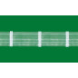 Taśma zakładka 5cm, transparentna z białym sznurkiem, marszczenie 1:1.5 EAN: 2010000191293
