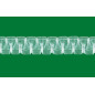 Taśma smok 5cm, marszczenie 1:2,5, transparentna z białym sznurkiem, 1.50.250.2