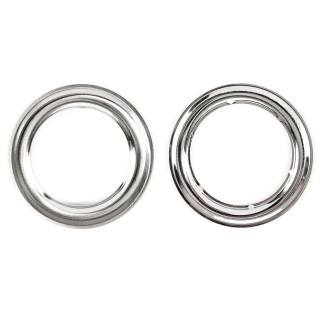 Przelotka metalowa, śr wew 40mm zewn. 60mm, kolor srebro chrom 023 - pod firany
