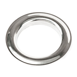 Przelotka metalowa, śr wew 40mm zewn. 60mm, kolor srebro chrom 023 - pod firany
