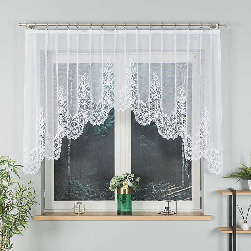 Berenika firanka żakardowa gotowa 300x120cm kolor biały EAN: 5907693237469