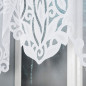 Pola firanka żakardowa gotowa, szerokość 300 x wysokość 120cm, kolor 001 biały
