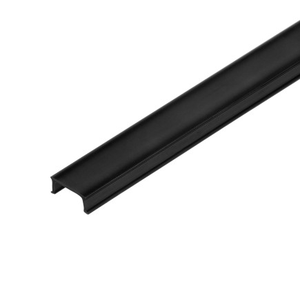 Klosz do profilu wpuszczanego w karton gips z serii ad-ld-6504, 2m, poliwęglan czarny