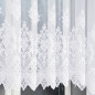Ludmiła firanka żakardowa gotowa, szerokość 600 x wysokość 160cm, kolor 001 biały