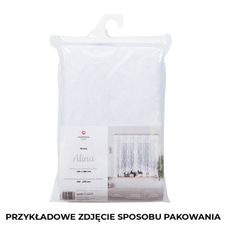 Sonia firanka żakardowa gotowa, szerokość 450 x wysokość 180cm, kolor 001 biały