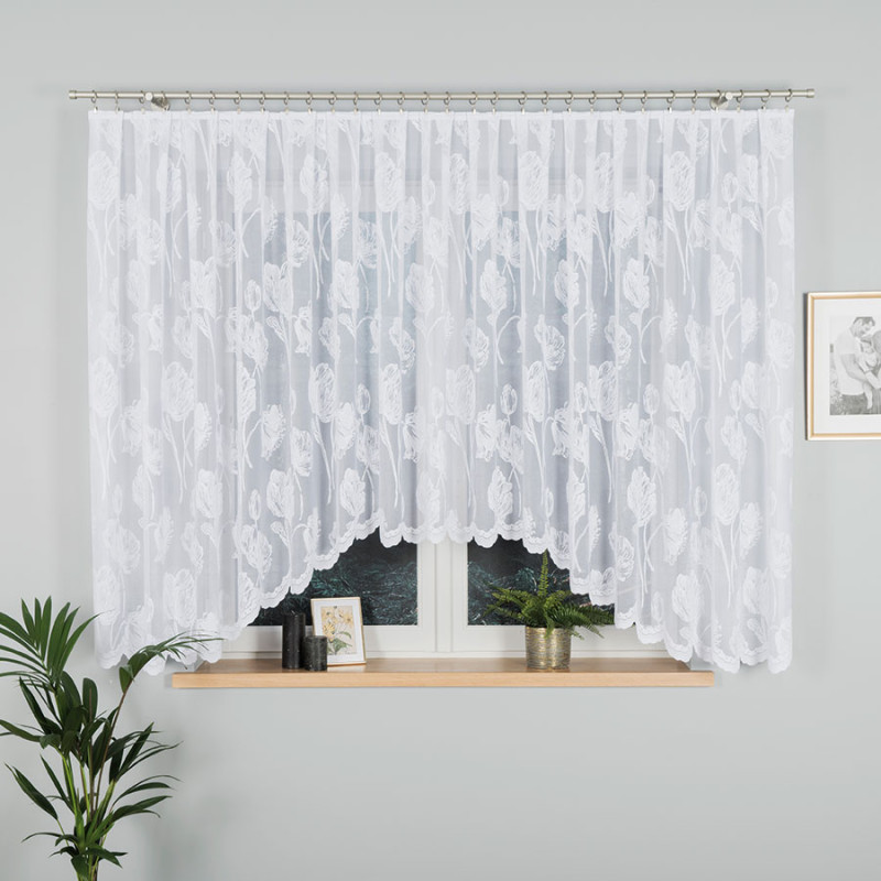 Firanka żakardowa Sonia gotowa 450x160cm, kolor biały 001, EAN: 5907693247260