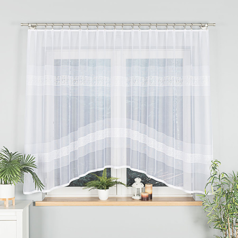 Klaudyna firanka żakardowa gotowa 300x160cm biały EAN: 5907693246652