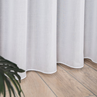 Firanka fantazyjna z ołowianką, wysokość 300cm, kolor 001 biały