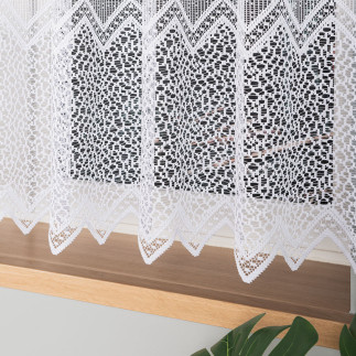 Firanka żakardowa, wysokość 150cm, kolor 001 biały