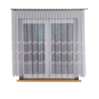 Firanka żakardowa, wysokość 150cm, kolor 001 biały