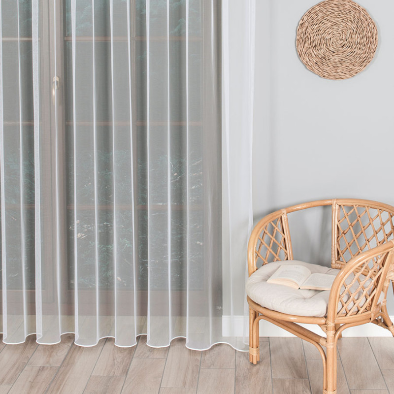 Firanka Grecki Tiul z Ołowianką 320cm Kremowa EAN: 5907693287419