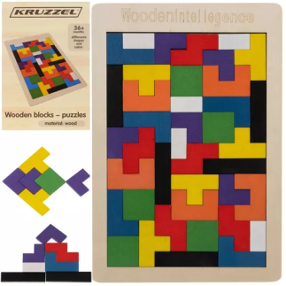 Układanka drewniana- puzzle/ tetris kruzzel 22667