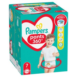 Pampers pieluchomajtki xxl rozm 7, 17+kg,74szt