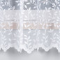 Firanka żakardowa ze wzorem po całości, wysokość 180cm, kolor 001 biały