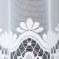 Firanka żakardowa ze wzorem pasowym, wysokość 180cm, kolor 001 biały