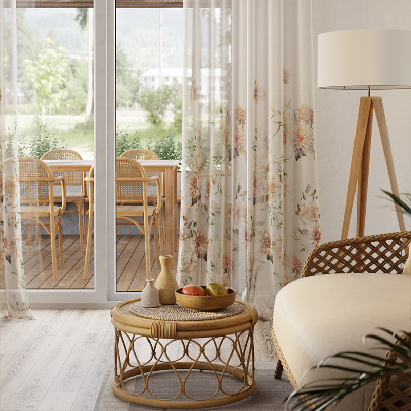 Manila firana z ołowianką etamina 295cm, kolor 001, EAN: 5907693284524