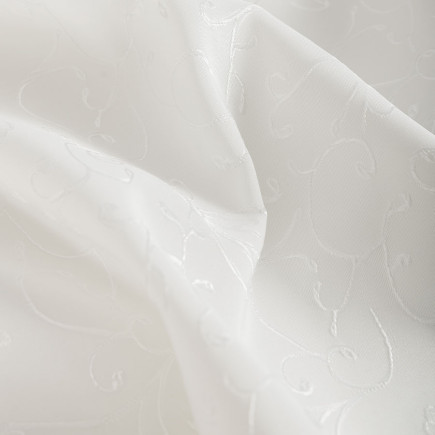 Flora tkanina dekoracyjna wodoodporna, szerokość 190cm,  kolor 012 kremowy