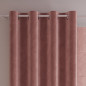 Velvi zasłona gotowa na przelotkach, szerokość 140 x wysokość 250cm, kolor 013 ciemny pudrowy różowy