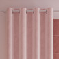 Velvi zasłona gotowa na przelotkach, szerokość 140 x wysokość 250cm, kolor 014 jasny różowy
