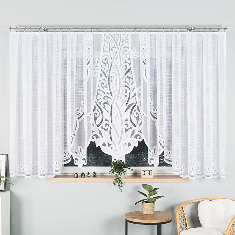 Firanka żakardowa Pola gotowa biała 500 x 160 cm, EAN: 5907693235762