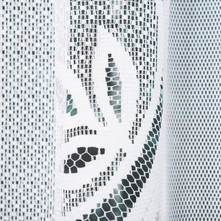 Pola firanka żakardowa gotowa, szerokość 250 x wysokość 130cm, kolor 001 biały